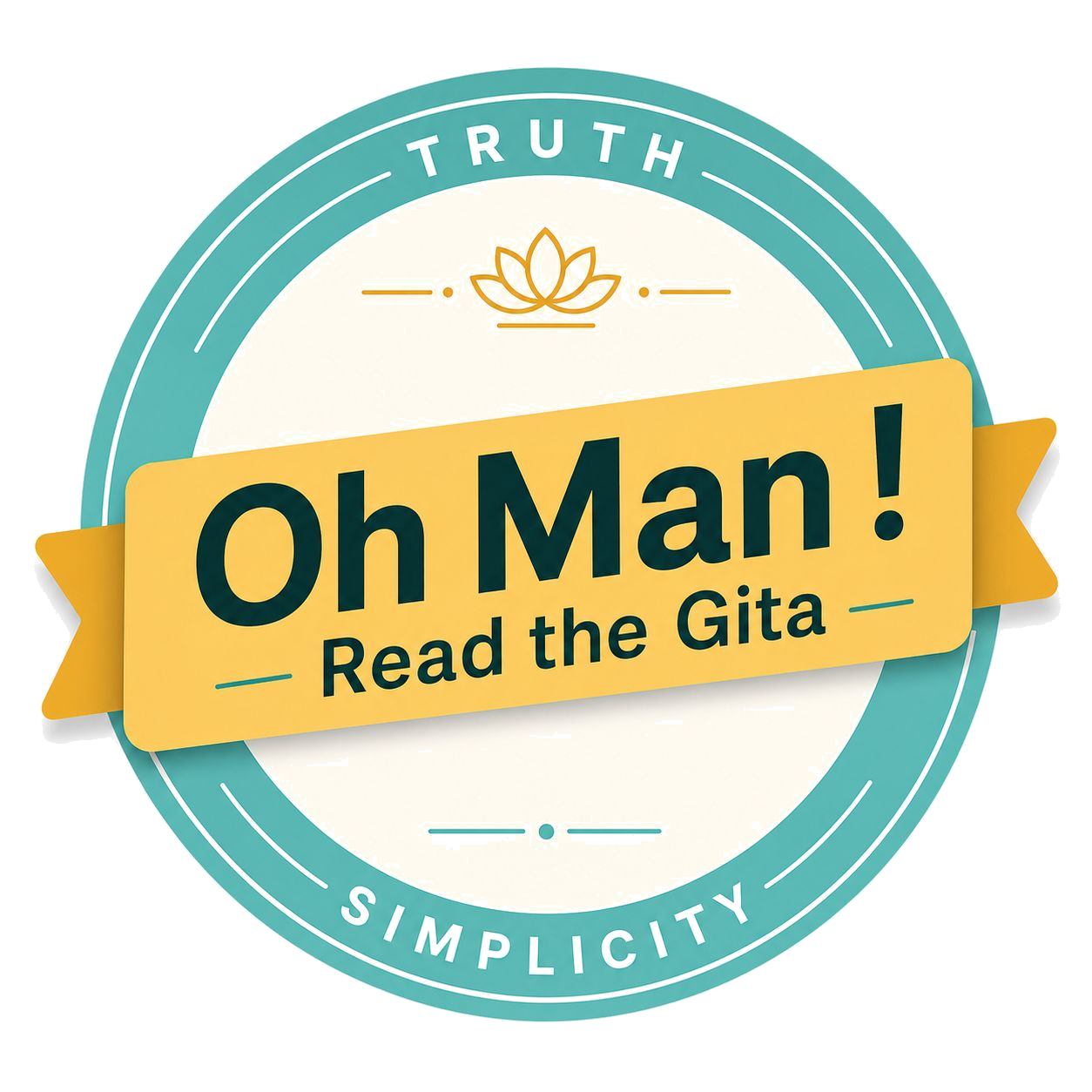 Oh Man! Read the Gita Logo