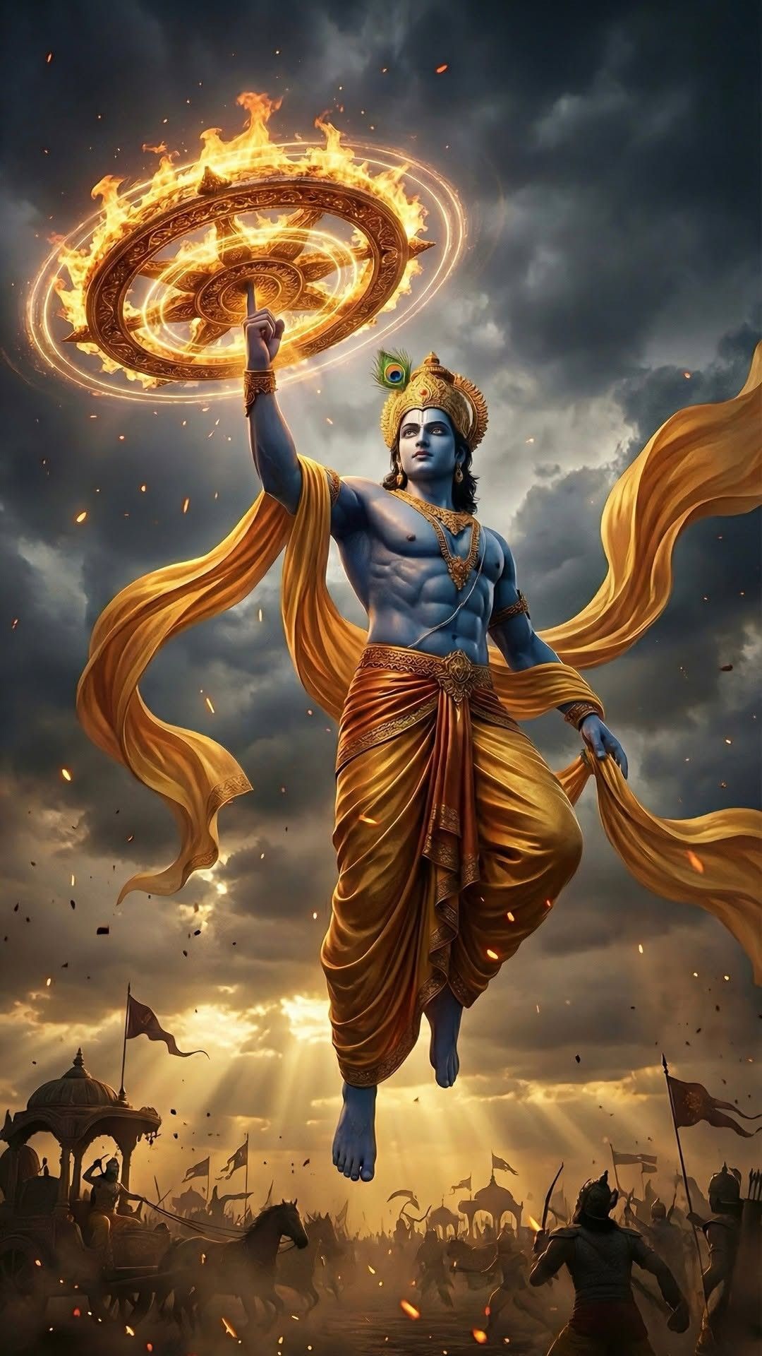 Krishna with Chakra